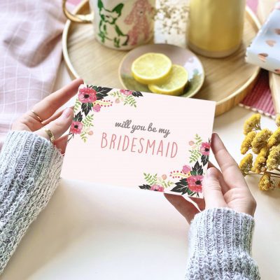 Will you be my Bridesmaid? Card - designed by Rodo Creative in Manchester