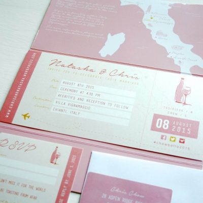 Italian wedding theme Stationery & Invitations designed by Rodo Creative