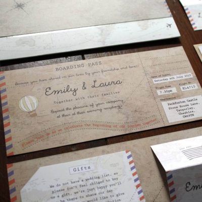 Phileas Fogg Vintage Map Boarding Pass - Designed by Rodo Creative in Manchester