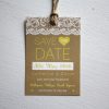Lace Luggage Tag - Wedding Save the Date - Designed by Rodo Creative in Manchester