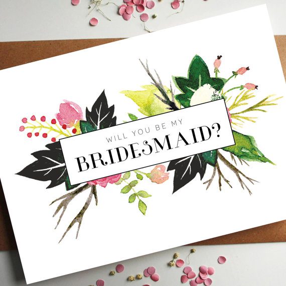 Will you be my bridesmaid card design by Rodo Creative