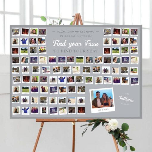 find your face photo table plan by Rodo Creative