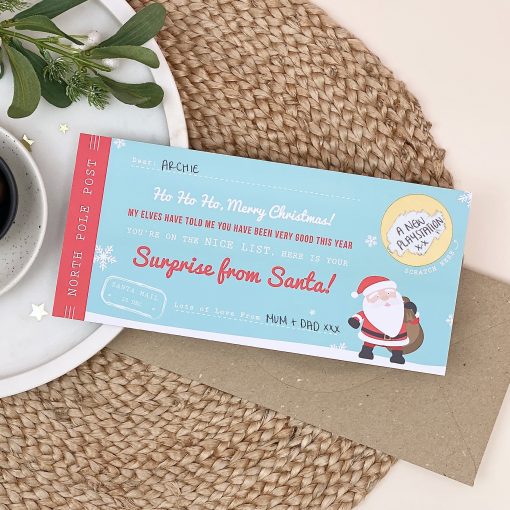 Santa's Surprise Scratch Off Ticket - Designed by Rodo Creative