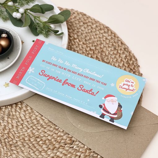 Santa's Surprise Scratch Off Ticket - Designed by Rodo Creative