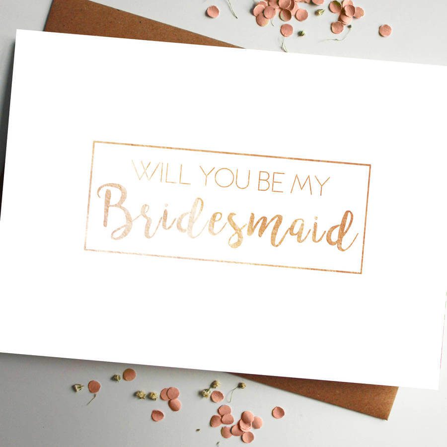 be my will you be my bridesmaid gold foil card rodo creative be my will you be my bridesmaid gold foil card rodo creative