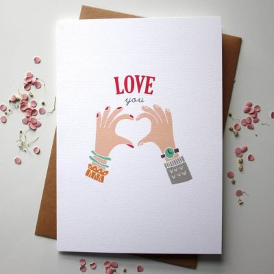 Love You Card - Designed By Rodo Creative in Manchester