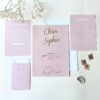 Luscious Type Blush And Gold Wedding Invites - Designed by Rodo Creative