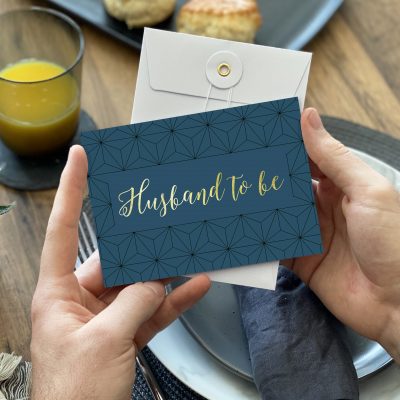 Husband Gold Foil Wedding Card - Designed by Rodo Creative
