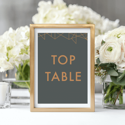 Geometric Table Numbers - Designed by Rodo Creative