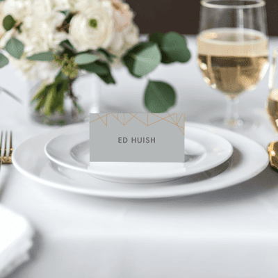 Geometric Place Cards - Designed by Rodo Creative