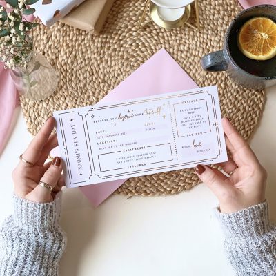 Spa Day Treatment Ticket Gift - Designed by Rodo Creative
