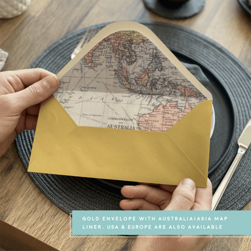 Rodo Creative AISA envelope liner - gold