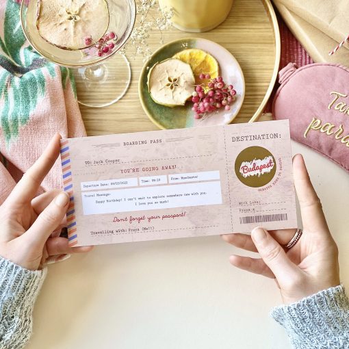 Vintage Scratch Off Boarding Pass Travel Gift - Designed by Rodo Creative