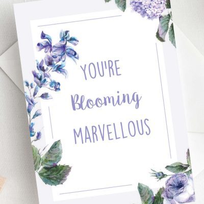 You're blooming marvellous mothers day card by Rodo Creative