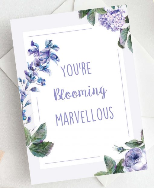 You're blooming marvellous mothers day card by Rodo Creative