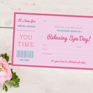 Spa Day Treatment Ticket Gift designed in Manchester By Rodo Creative
