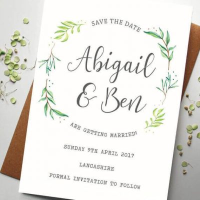 Botanical Save the Date - Designed by Rodo Creative