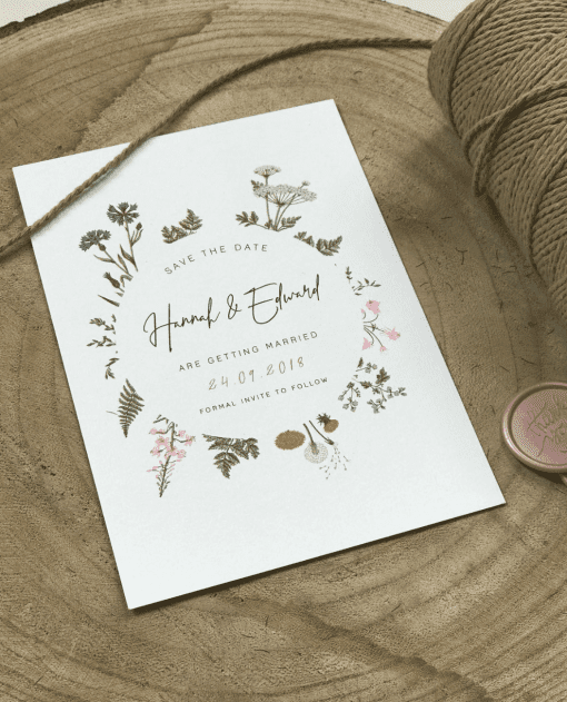 Botanical Garden Save the Date Card - Designed by Rodo Creative