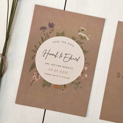 Botanical Save the Date - Designed by Rodo Creative in Manchester