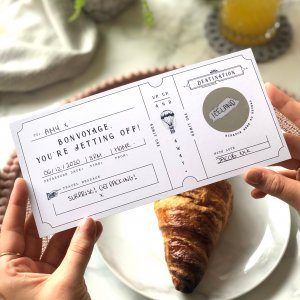 Bon voyage Vintage Scratch Off Boarding Pass - Rodo Creative