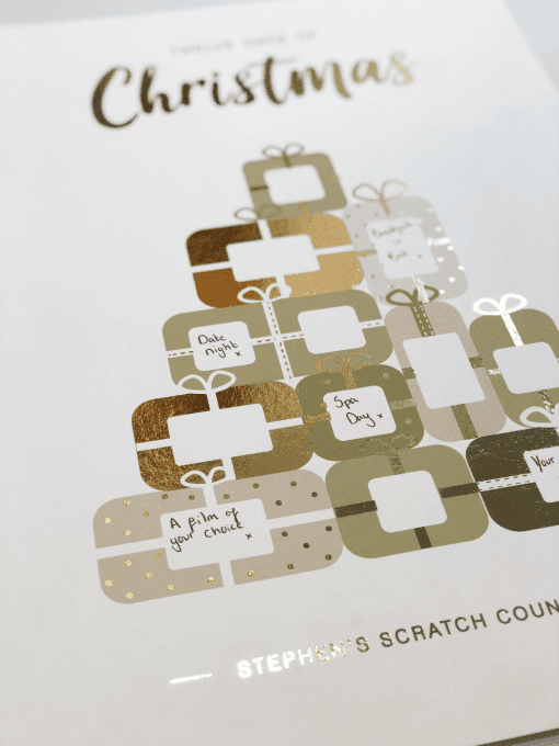 Scratch Off Advent Calendar designed by Rodo Creative