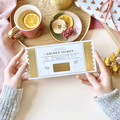 Meal Voucher Gift With Optional Telegram Holder - Designed by Rodo Creative