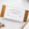 Golden Ticket scratch off - Designed by Rodo Creative in Manchester