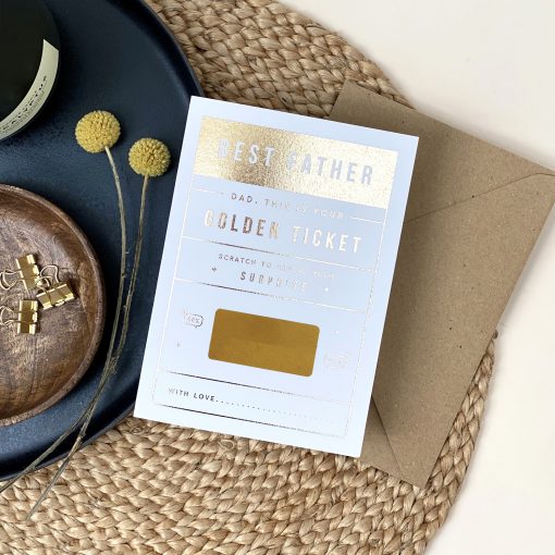 Dad's Golden Ticket Card - Designed by Rodo Creative