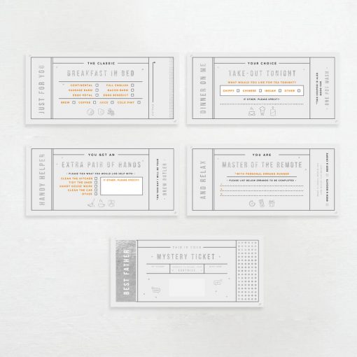 Coupons For The Best Dad for Father's Day - Designed by Rodo Creative