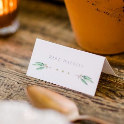 Botanical Wedding Place Cards - By Rodo Creative in Manchester, North West England.