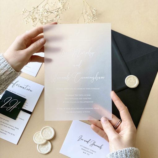 White Ink Vellum - Designed by Rodo Creative - Wedding stationery and greetings card design