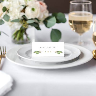 Botanical Wedding Place Cards - By Rodo Creative in Manchester, North West England.