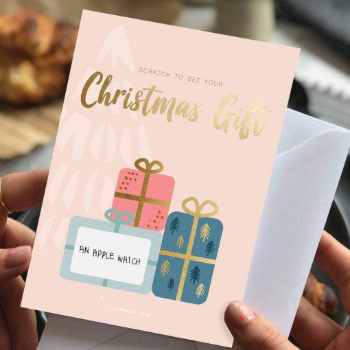 Christmas Gift Surprise Scratch Card By Rodo Creative in Manchester.
