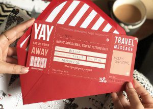 Christmas Boarding Pass