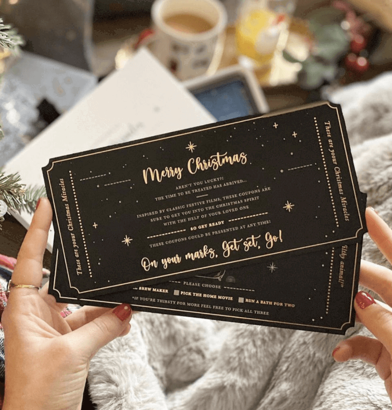 Your little box of Christmas Miracle Coupons Designed by Rodo Creative