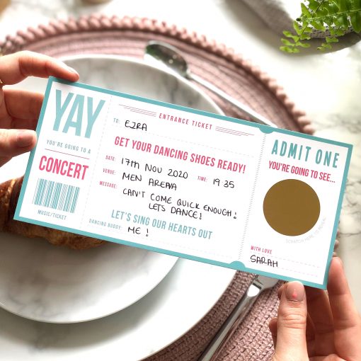 Scratch Off Music Ticket - Designed by Rodo Creative