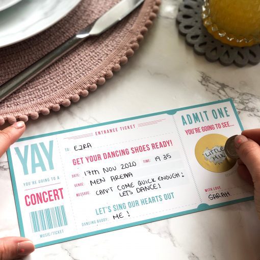 Scratch Off Music Ticket - Designed by Rodo Creative