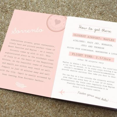 Blush Passport Wedding Invitation Designed by Rodo Creative Manchester