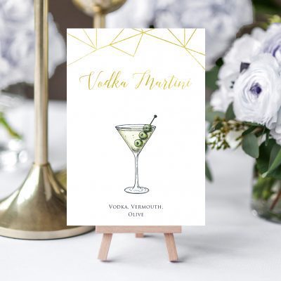 Cocktail Table Names - Unique table names by Rodo Creative, Manchester