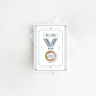 No.One Dad Scratch Card - Designed by Rodo Creative in Manchester