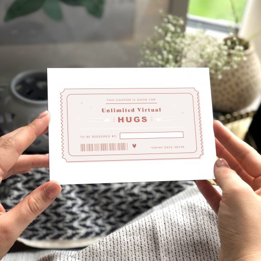 Virtual Hug Coupon Card - Now Send Direct! - Designed by Rodo Creative