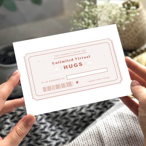 Virtual Hug Coupon Card - Now Send Direct! - Designed by Rodo Creative