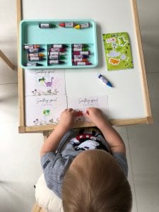 thinking of you cards - thoughtful way to keep the children busy