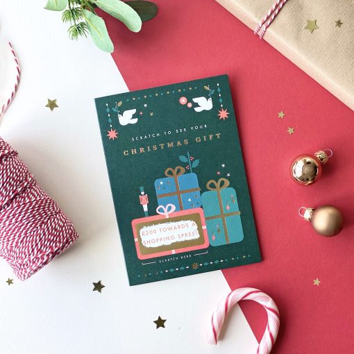 Traditional Christmas Gift Scratch Card - Designed by Rodo Creative