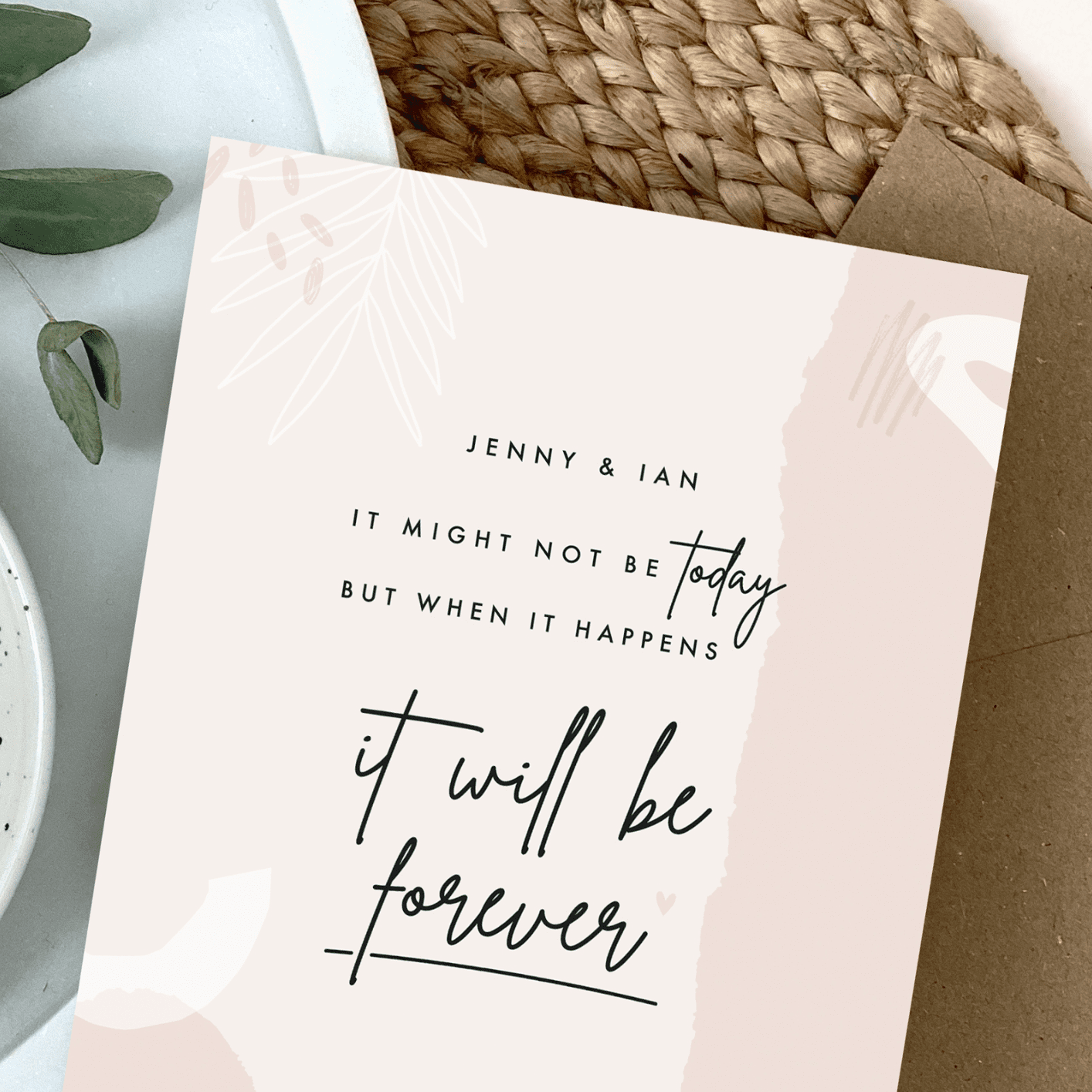 Postponed Wedding Card - Designed by Rodo Creative