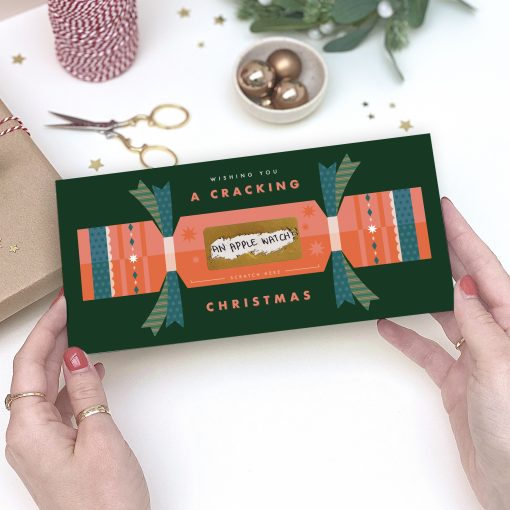 Cracking Christmas Scratch Surprise Card - Designed by Rodo Creative