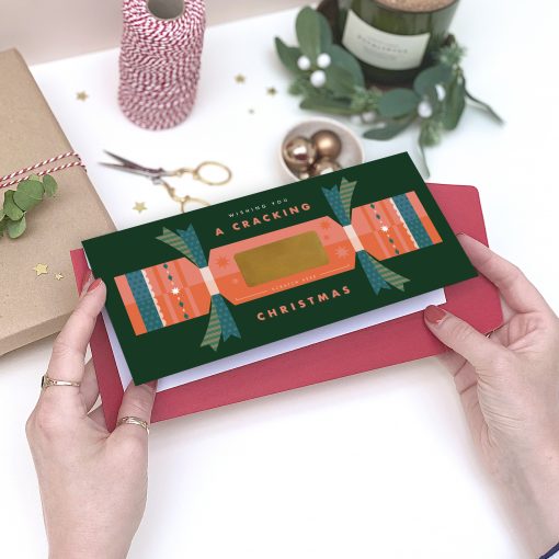 Cracking Christmas Scratch Surprise Card - Designed by Rodo Creative