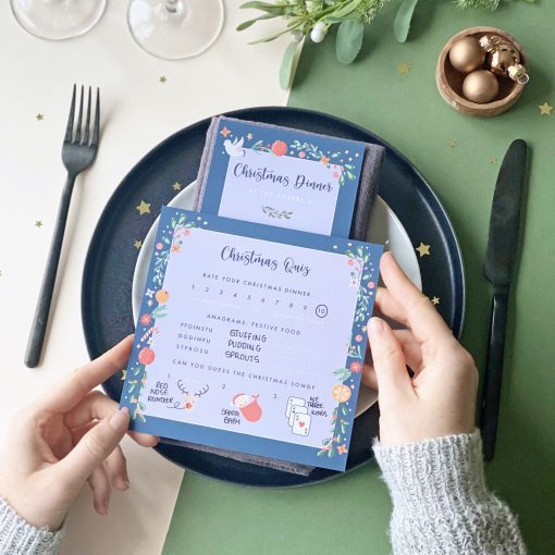 Illustrated Christmas Menu - Designed by Rodo Creative