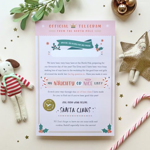 Christmas Scratch Treasure Hunt - Designed by Rodo Creative - Wedding stationery and greetings card design