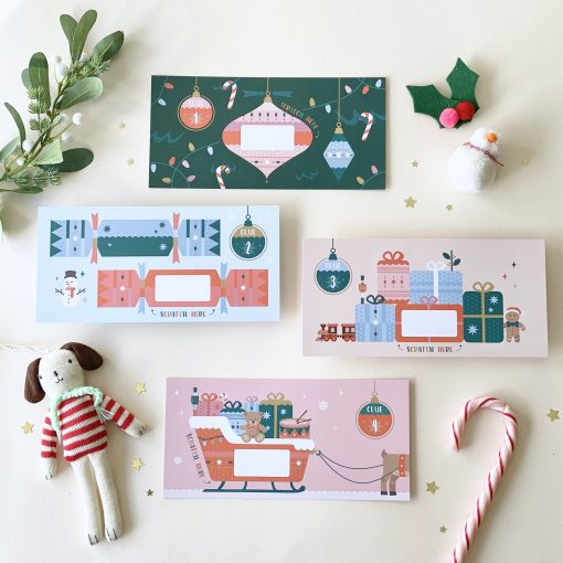 Christmas Scratch Treasure Hunt - Designed by Rodo Creative - Wedding stationery and greetings card design